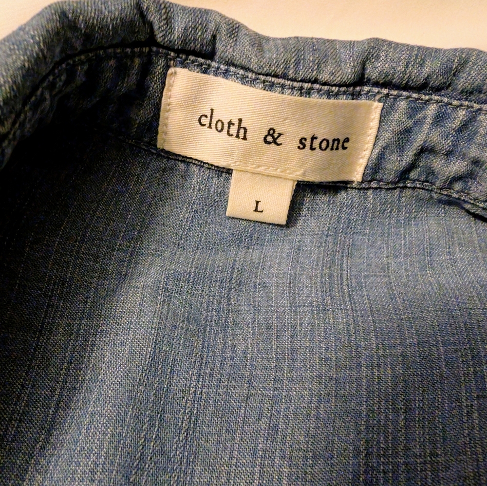 Long Sleeve Very Soft Denim Shirt Jacket - Picture 2 of 3